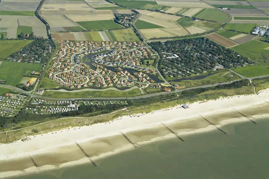 Luchtfoto Duinpark Kustlicht Zandput strand