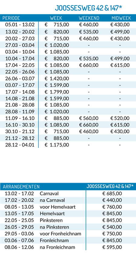 pricelist 2026