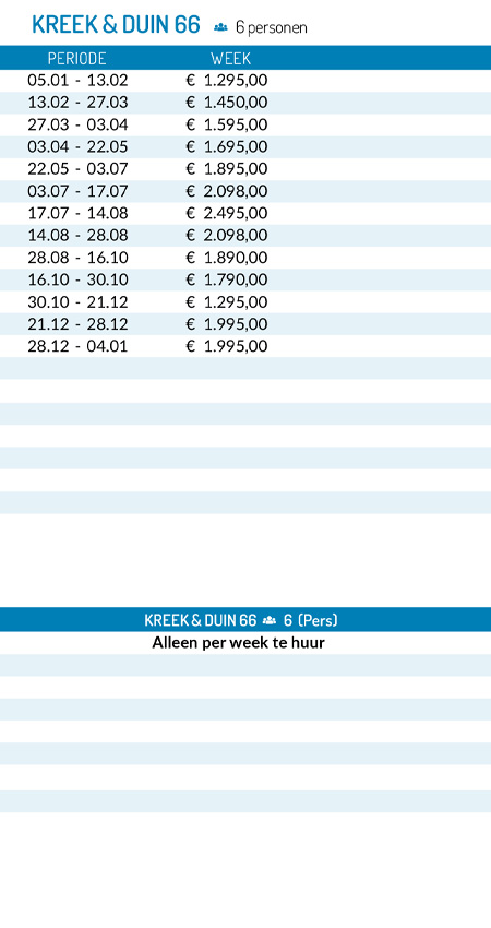 pricelist 2026