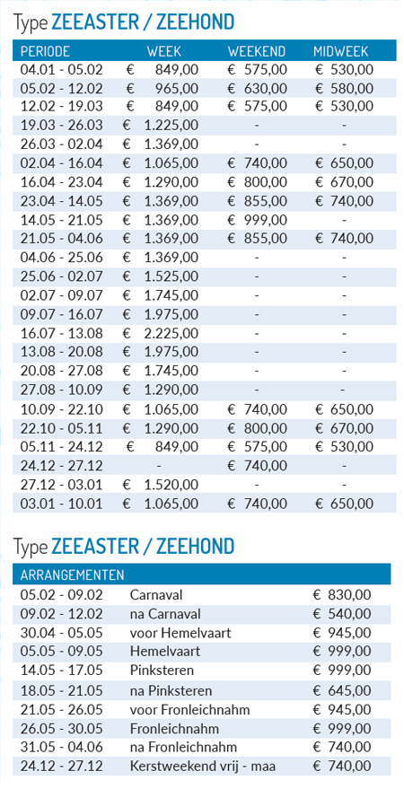 pricelist 2027