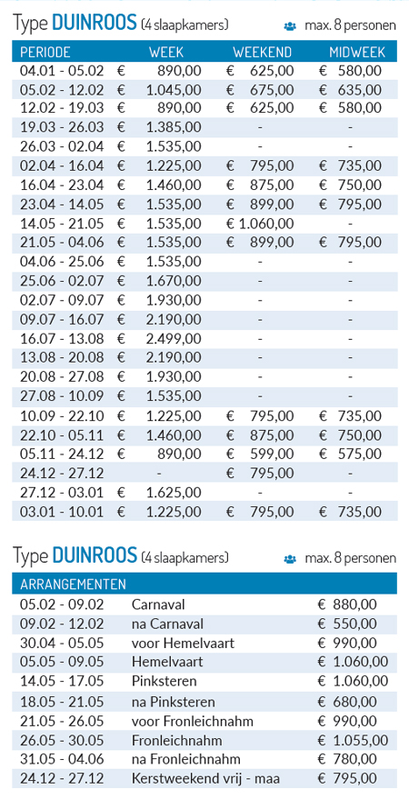 pricelist 2027