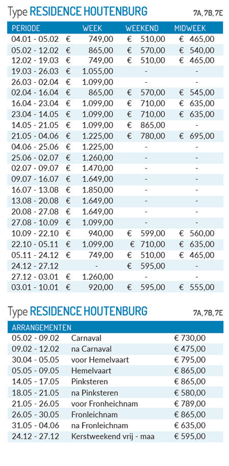 pricelist 2027