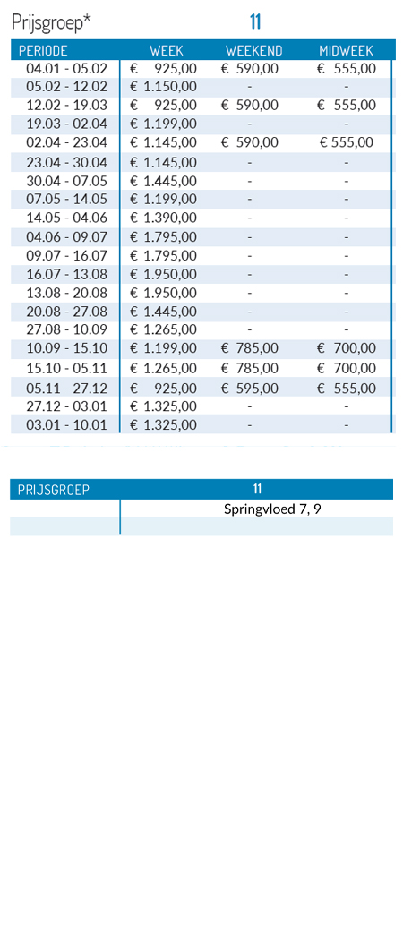 pricelist 2027